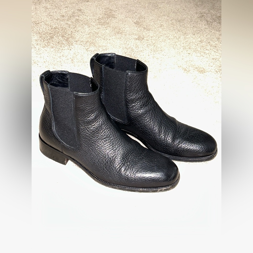 Tom Ford black bison leather chelsea boots Men’s size 9